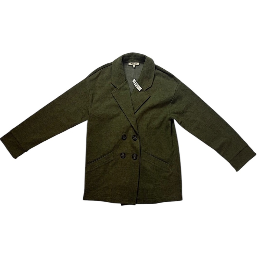 Madewell Larsen‎ Blazer NWT in Dark Green Plaid – Women’s Size XS